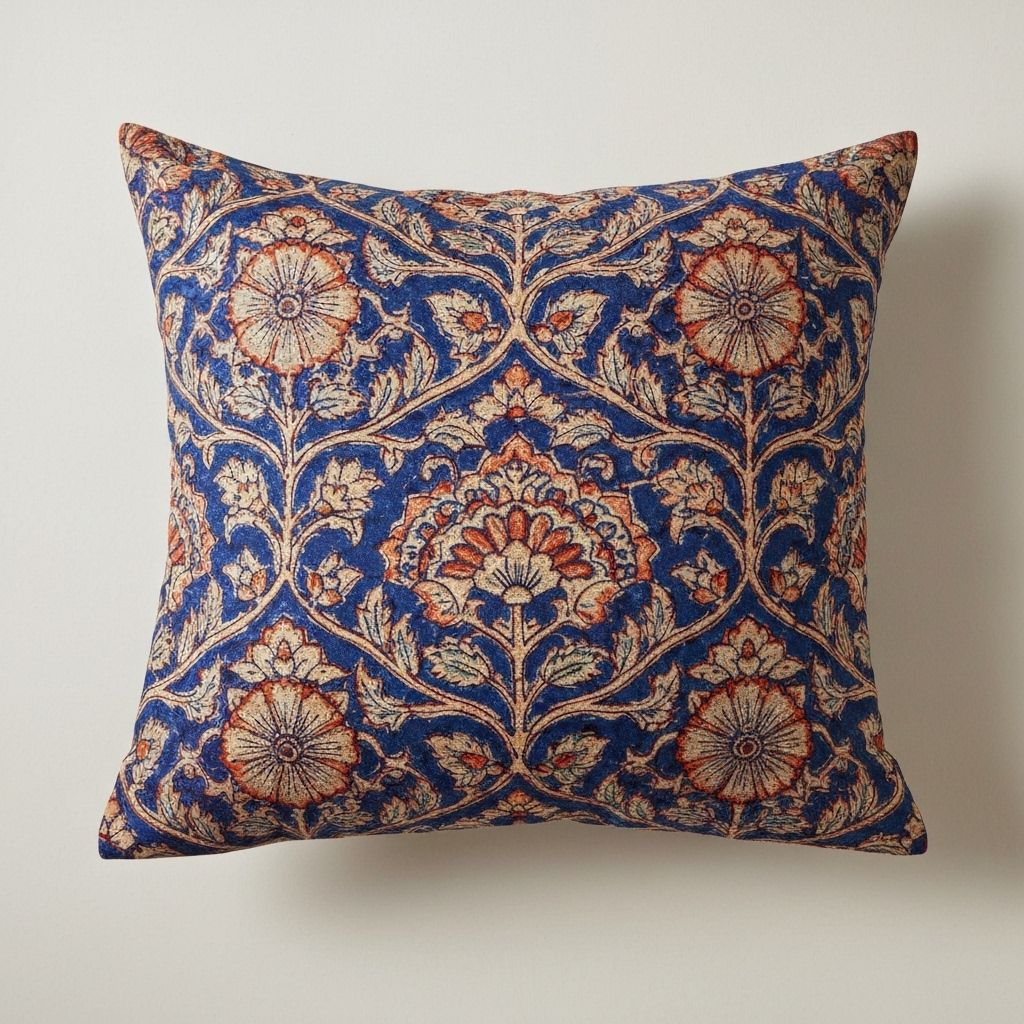 Block Print Cushion Cover - Sustainable Cotton Accessory