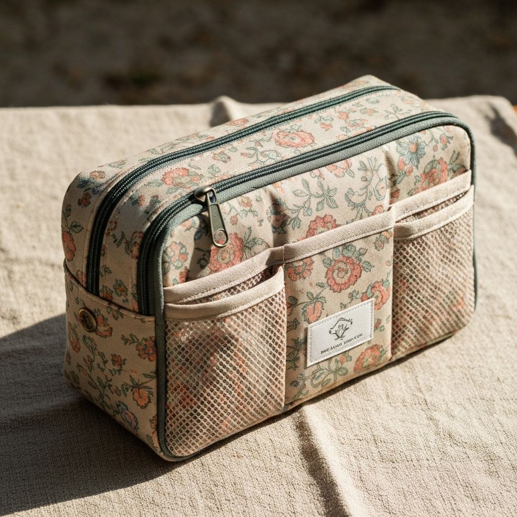 Travel Toiletry Pouch - Sustainable Cotton Accessory