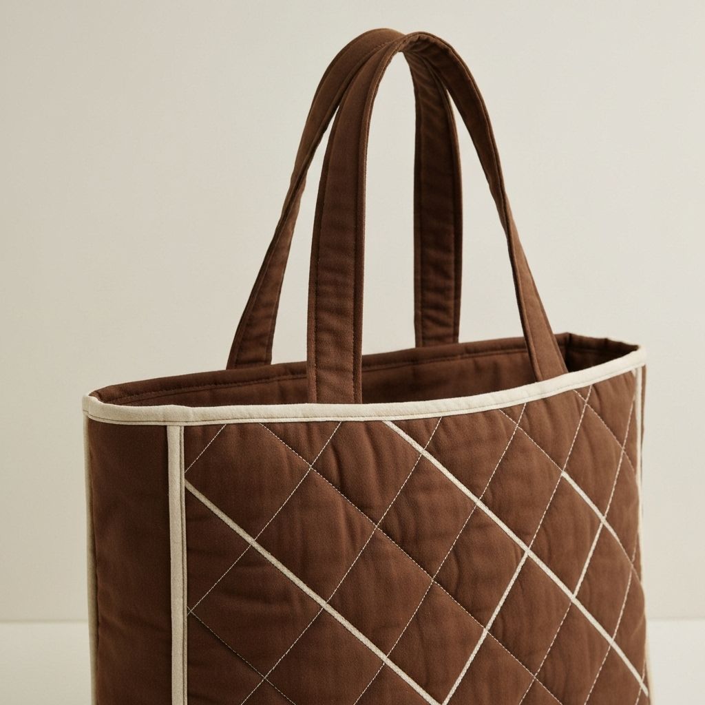 Handmade Cotton Quilted Tote Bag – Sustainable Export from India